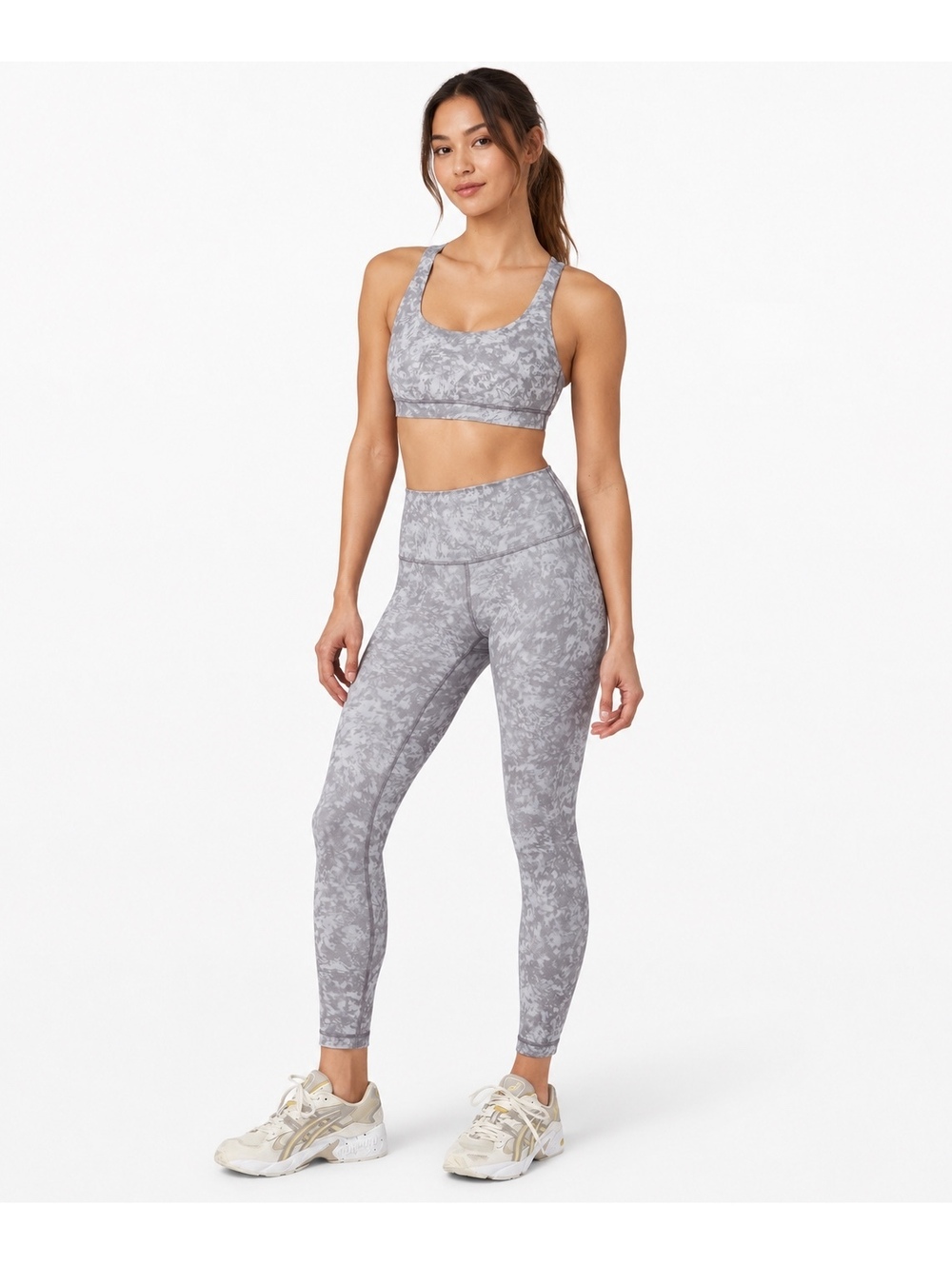SET NWOT Lululemon Summer Shade Ice Grey Multi Matching Set